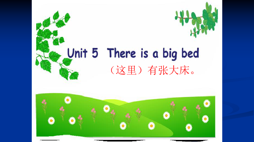 Unit 5 There is a big bed PA 课件（24张PPT）