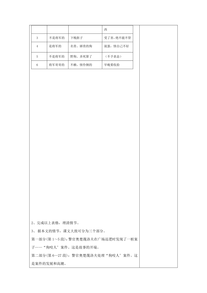 江苏省仪征市第三中学苏教版语文八年级下册：19、《变色龙》教学设计