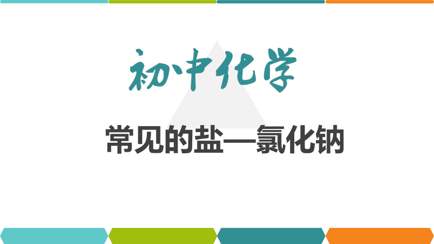 【备考2022】中考化学一轮复习微专题课件  91常见的盐-氯化钠（9张ppt）