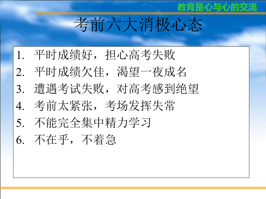 高考复习方法与心理训练课件