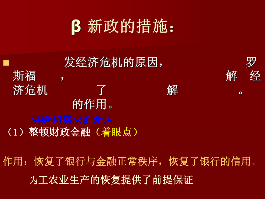 大萧条与罗斯福新政