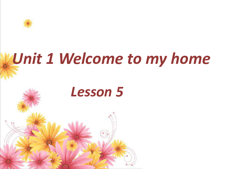 Unit 1 Welcome to my new home! Lesson 5 课件(27张PPT)