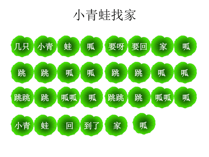 人教版小学音乐一年级上册五线谱唱歌小青蛙找家课件共22张ppt