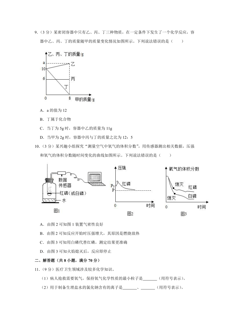 福建省厦门市2020-2021学年九年级（上）期末化学试卷（word解析版）