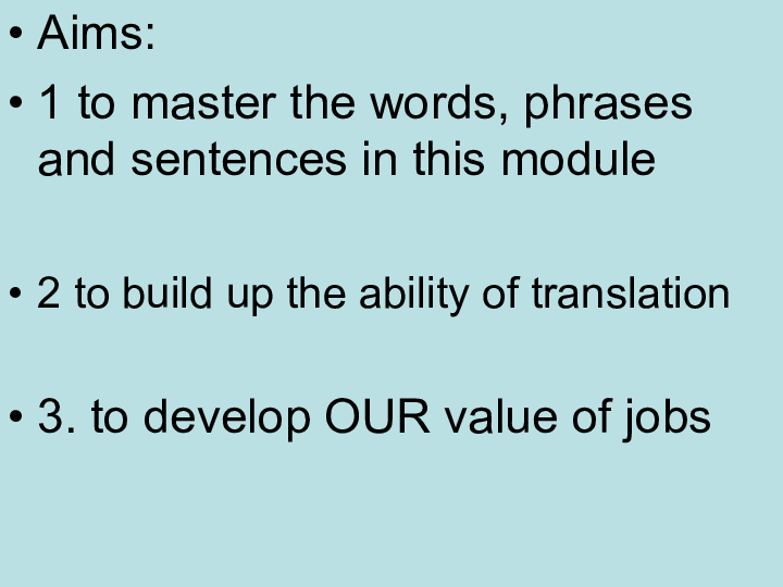Module 2 A Job Worth Doing  Reviewing 课件（37张PPT）