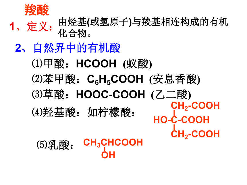 江苏省高邮市送桥中学苏教版化学选修五 课件 专题4 第三单元 羧 酸（共17张PPT）