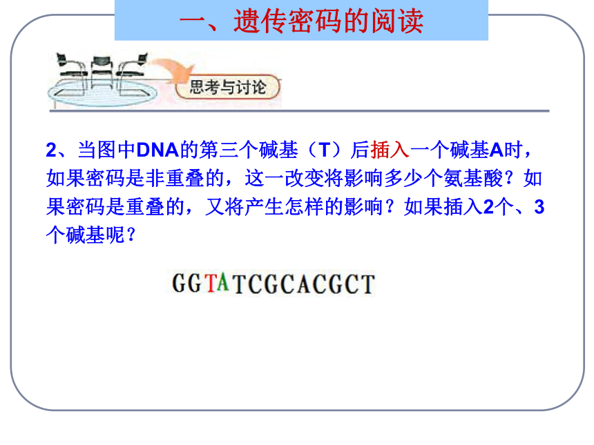 高中生物人教版必修2第四章第3节 遗传密码的破译  课件（20张）