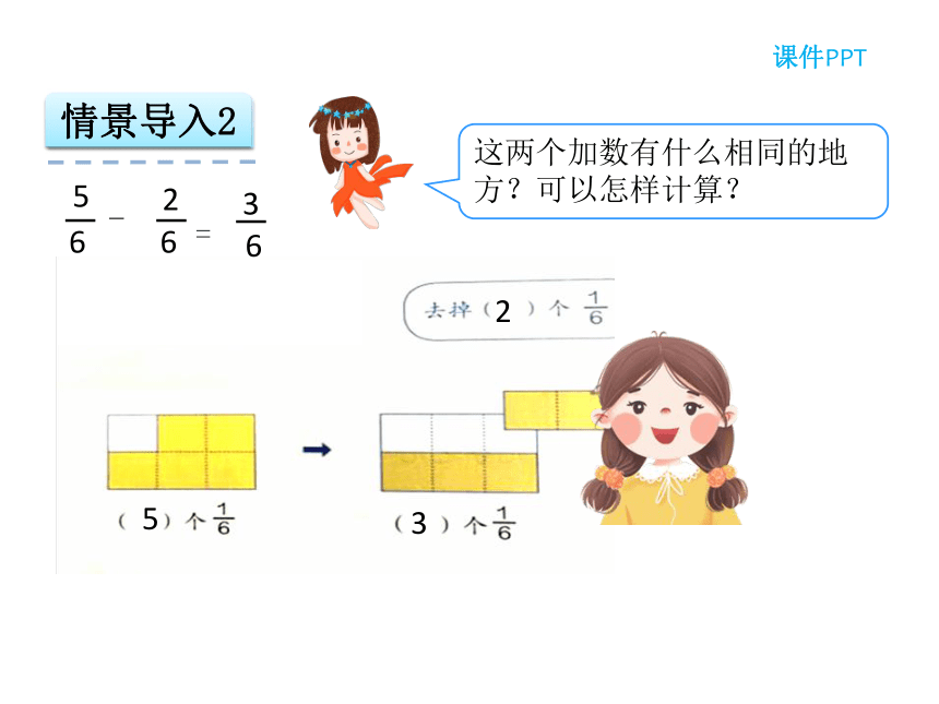 数学三年级上人教版8.3 分数的简单计算课件（24张）