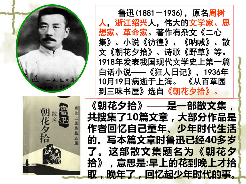 人教部编版七年级语文上册课件：9从百草园到三味书屋 (共34张PPT)