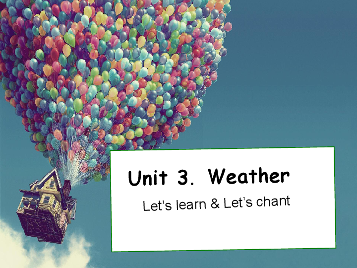 Unit 3 Weather Part A  课件 （共33张PPT）