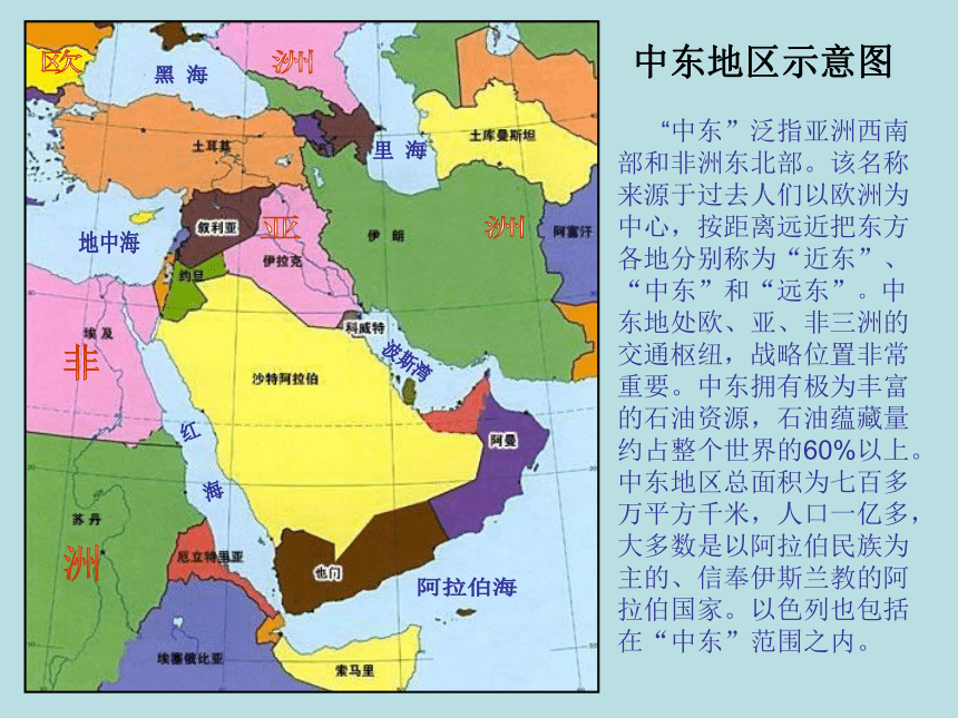 中东地图国家分布图图片