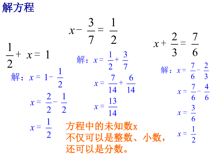 5.4分数连加、连减和加减混合运算及应用练习 课件(17张PPT)