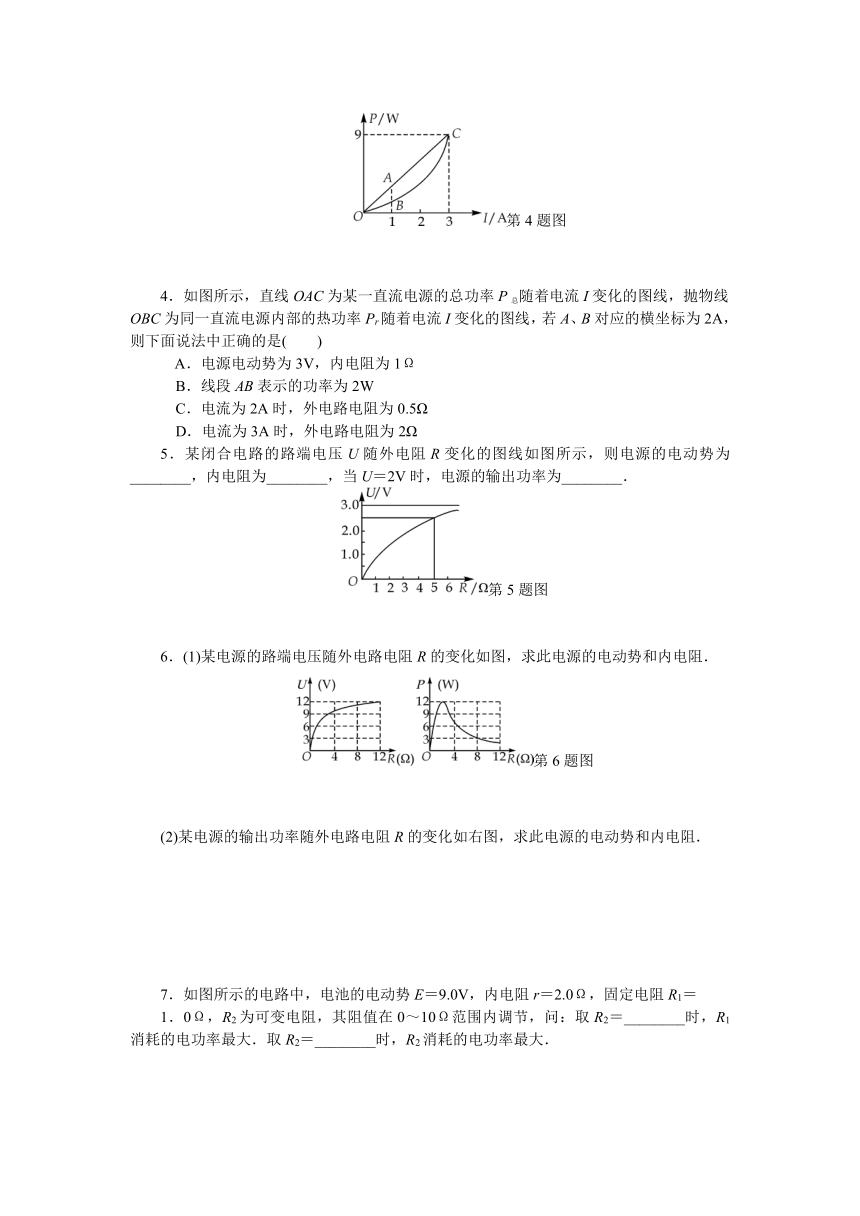 【高考零距离】2014—2015高三物理总复习（上海专用）【配套学案】（知识回忆+跟踪练习+即时检测，含答案含解析）第九章第44讲——+全电路欧姆定律中的图像问题（6页）