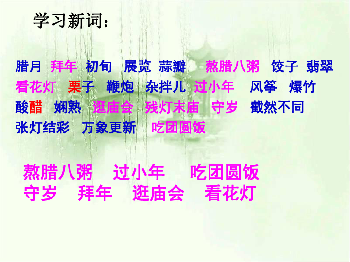六年级下册语文课件-2.6《北京的春节》人教新课标  (共18张PPT)