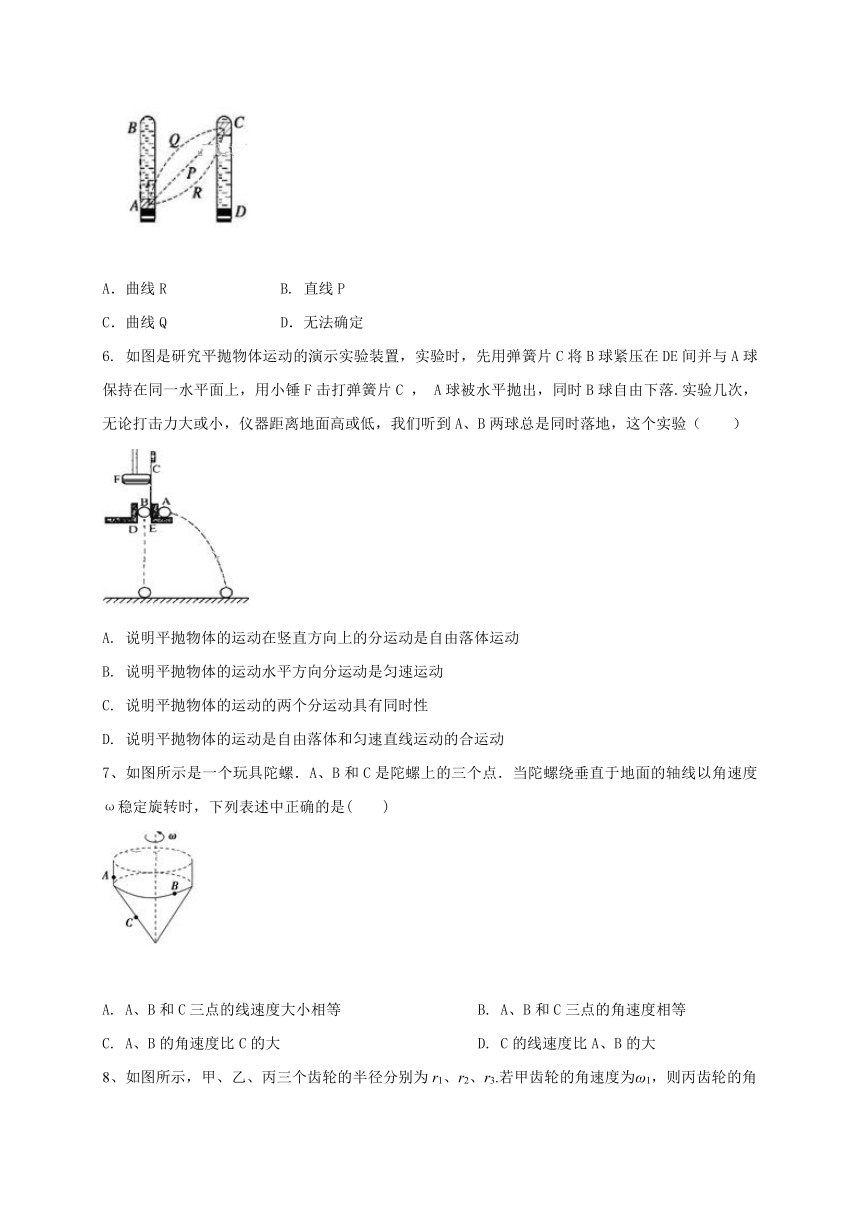 广西省贺州市平桂管理区平桂高级中学2017-2018学年高一下学期第一次月考物理（理）试题