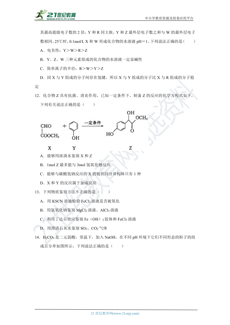 2021年河北省新高考化学全真模拟卷（含解析）