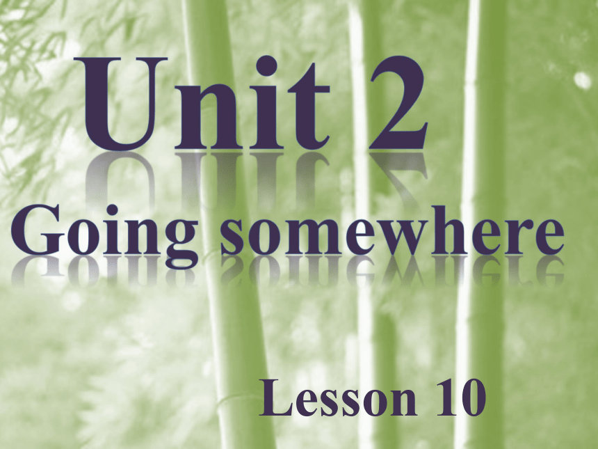 Unit 2 Going somewhere Lesson 10 课件
