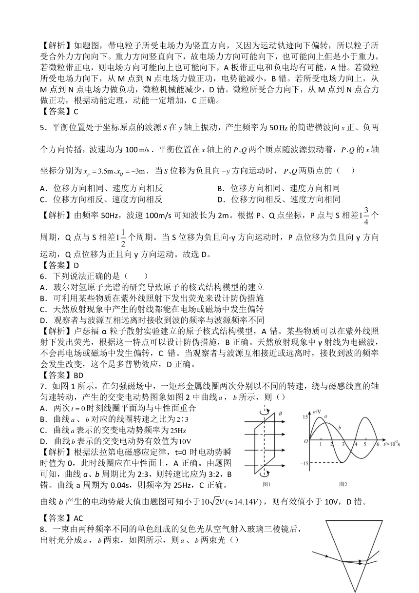 2014年高考真题——理综物理(天津卷) (word解析版)