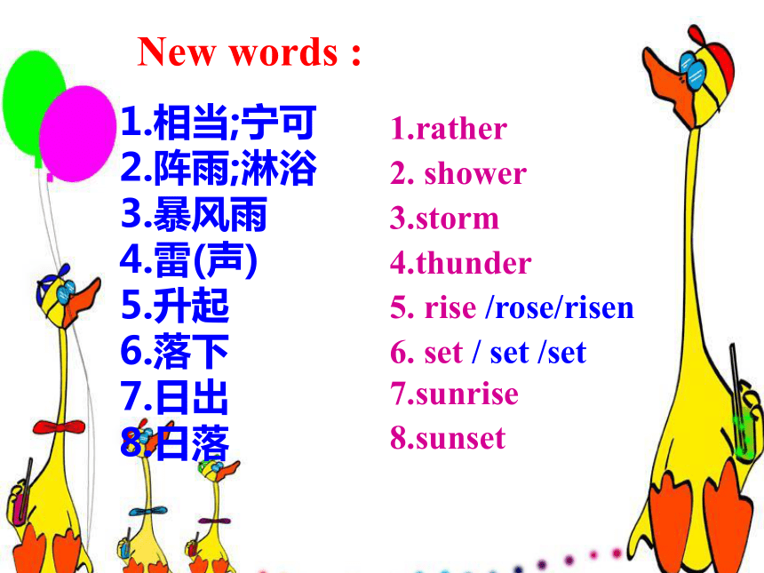 Unit 1 Spring Is Coming Lesson 1 How's the weather?课件