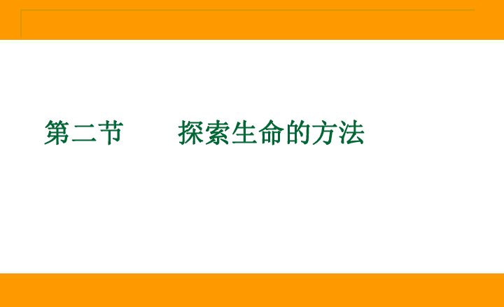 苏教版七上生物 2.2 探索生命的方法 课件（15张PPT）