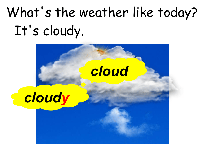 Module 6 Unit 11《What’s the weather like today》课件