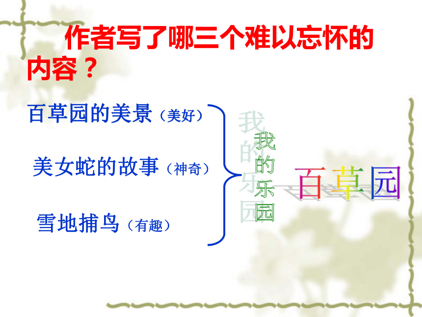 人教部编版七年级语文上册课件：9从百草园到三味书屋 (共34张PPT)