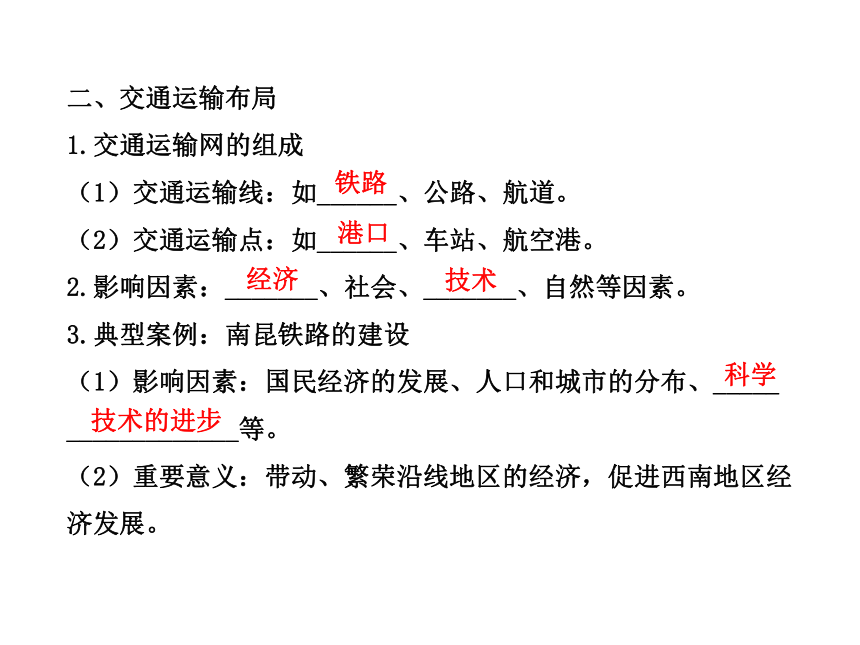 2014年高中地理全程复习方略配套课件： 交通运输方式和布局（人教版·福建专用）（共51张PPT）