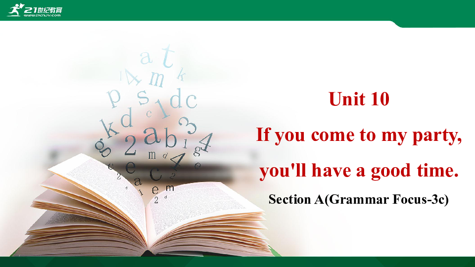 Unit 10 If you come to my party, you'll have a good time. Section A(Grammar Focus-3c) 课件