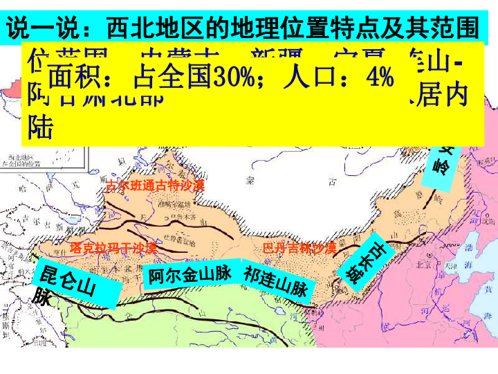 第三節西北地區和青藏地區