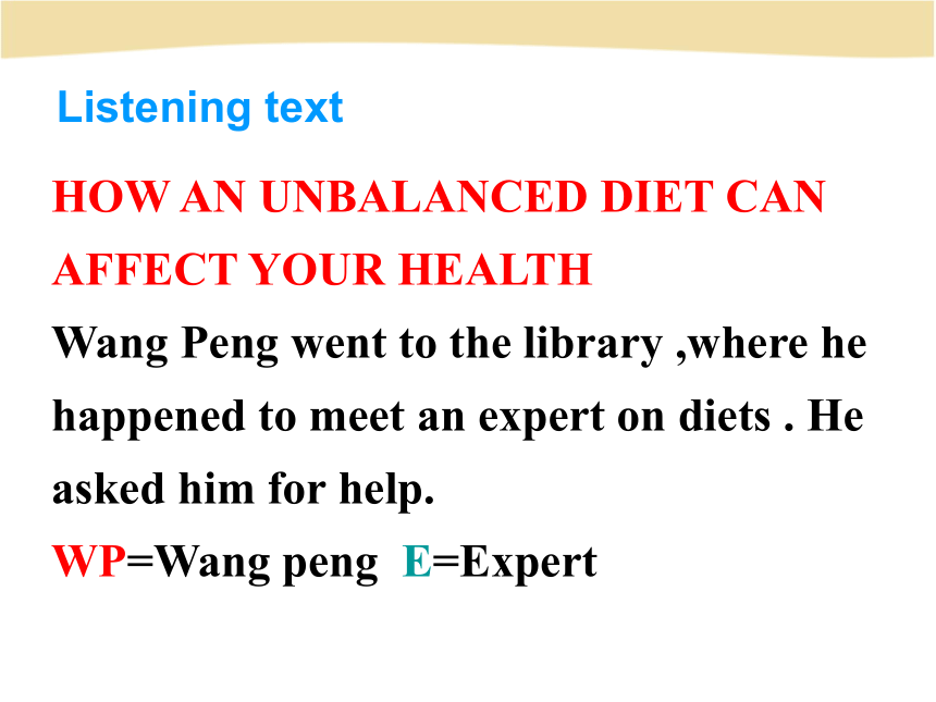 高中英语人教版必修3 Healthy eating  Using Language(共99张PPT)