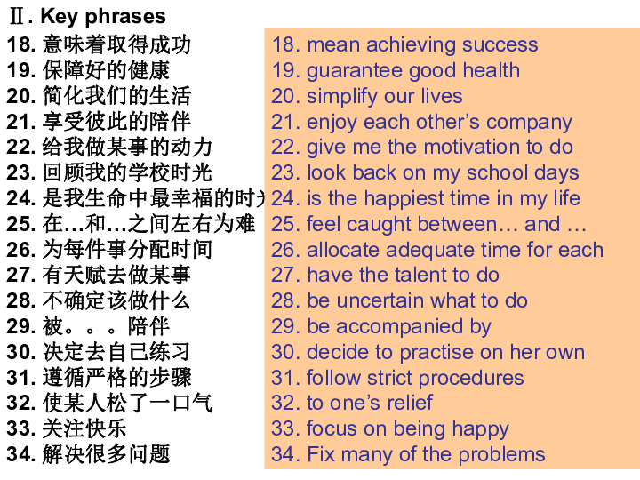 模块6 Unit 2 What is happiness to you? Revision课件（54张）