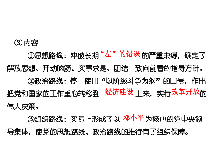 2020版历史中考中国现代史复习（江西专用）第16讲 中国特色社会主义道路32张PPT