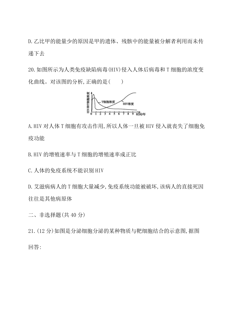 2021年广东省学业水平考试合格性考试12月生物模拟测试卷(四)  含解析