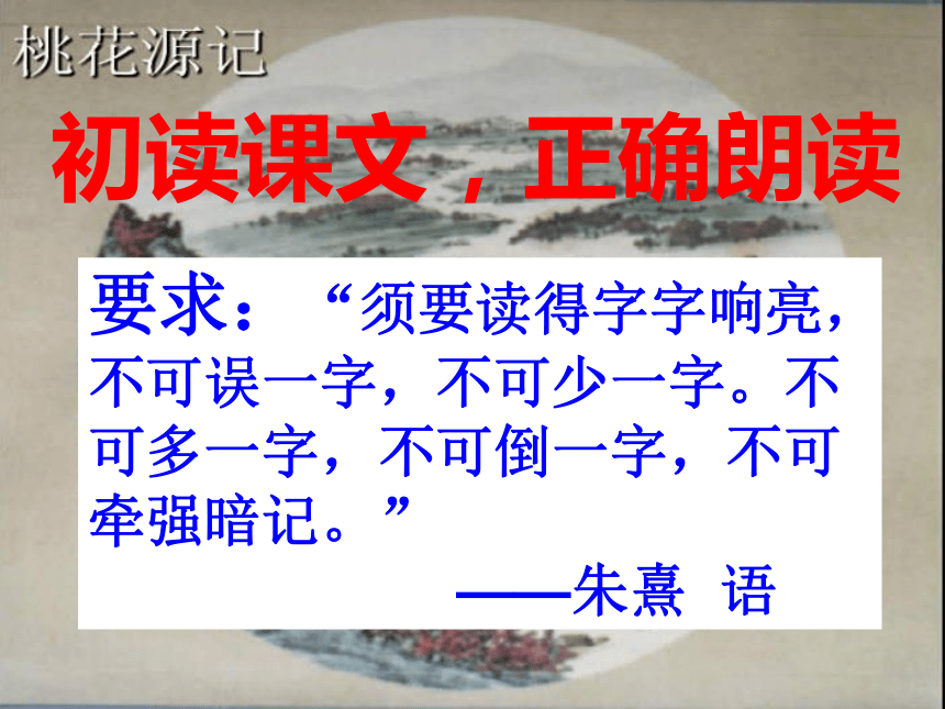 语文八年级下北京课改版7.25《桃花源记》课件
