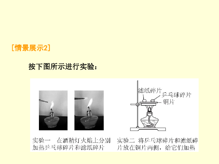 人教版九年级上册化学  实验活动3 燃烧的条件 课件（20张ppt）