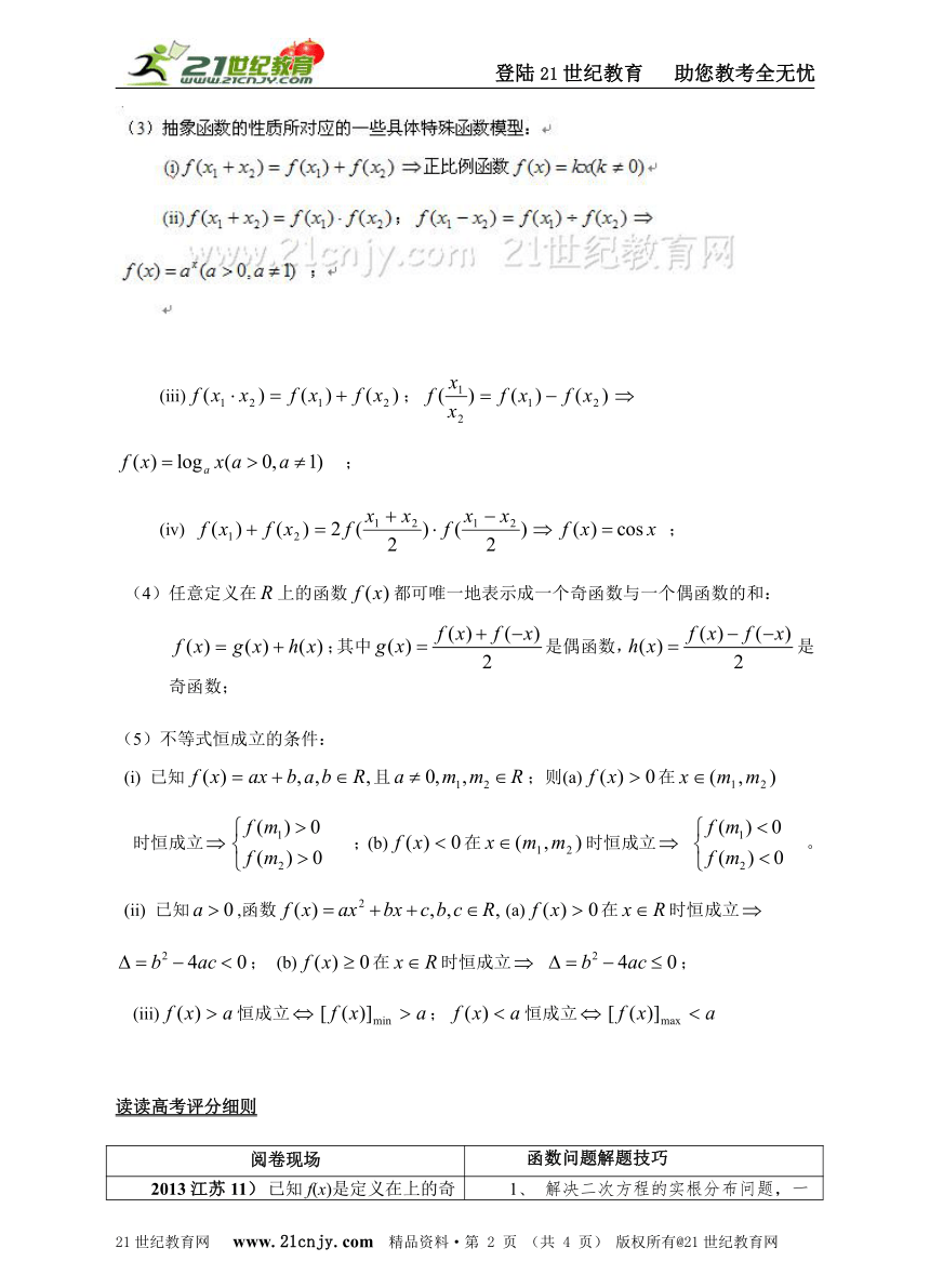 2014年数学高考精品 第四篇   考前20天辅导 第18天