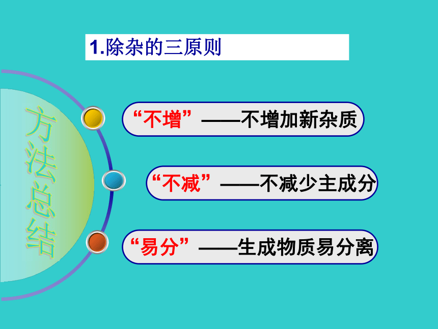 鲁教版九年级化学初中化学有关除杂问题的解法课件（18张ppt）