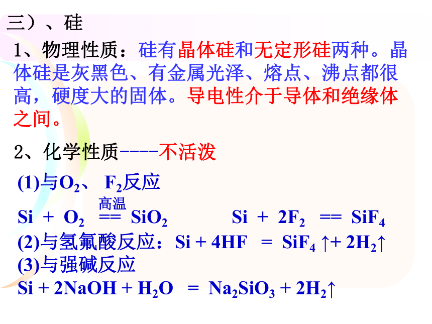人教版化学必修1第四章非金属及其化合物复习（23张ppt） （共23张PPT）