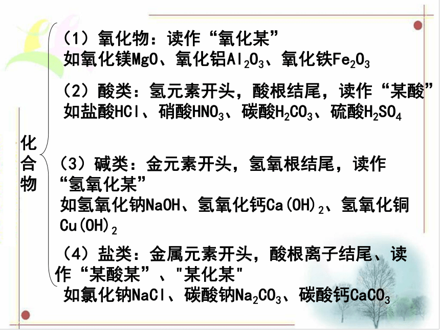 广东省中山市马新中学人教版2016年初中化学中考专题复习课件  专题4  化合价和化学式（共12张PPT）