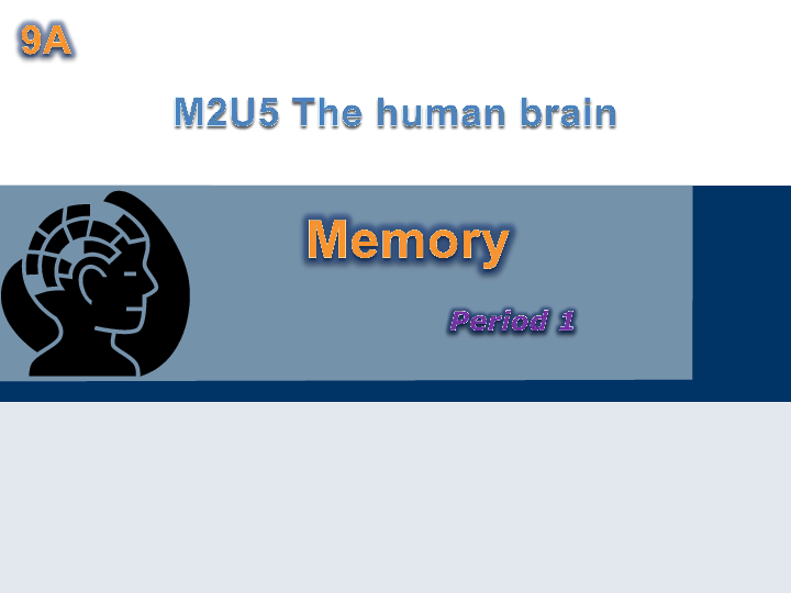 Module 2 Unit 5 The human brain Period 1 课件（25张PPT）