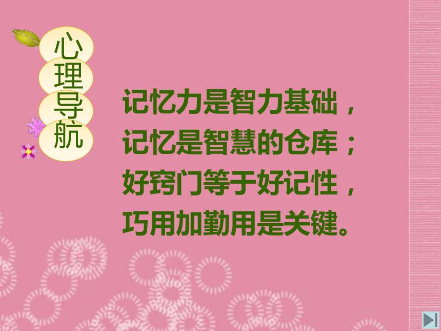 广东省深圳市文汇中学人教版体育与健康七年级下册 寻找记忆的钥匙 课件