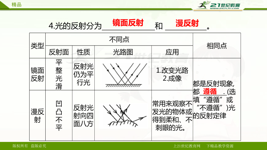 中考物理一轮复习 第二十三讲 光现象（课件）