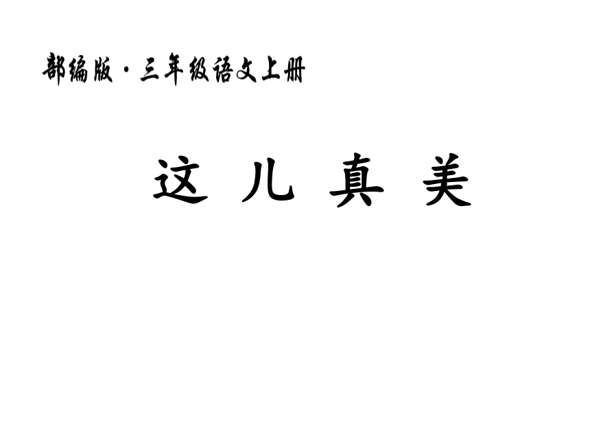 部编版三年级上册第六单元习作这儿真美课件共11张ppt