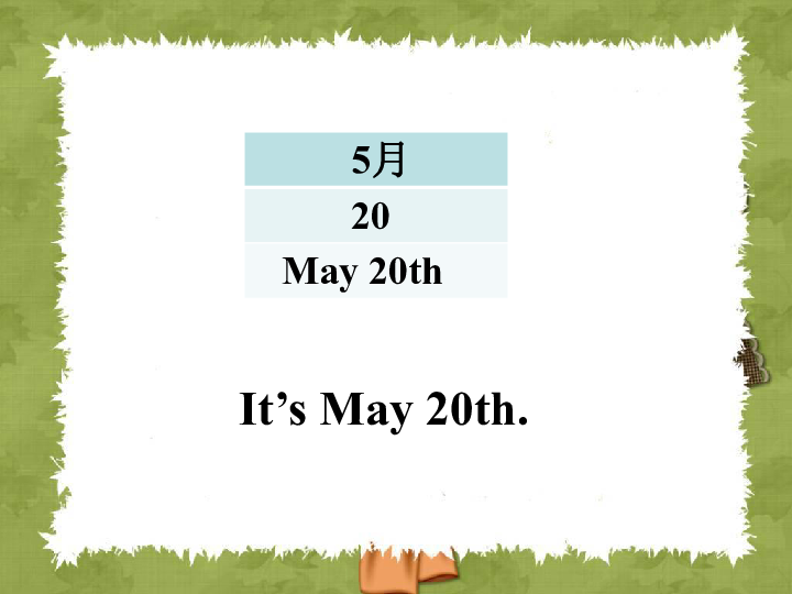 Lesson 7 What’s the date today 课件(共18张PPT)