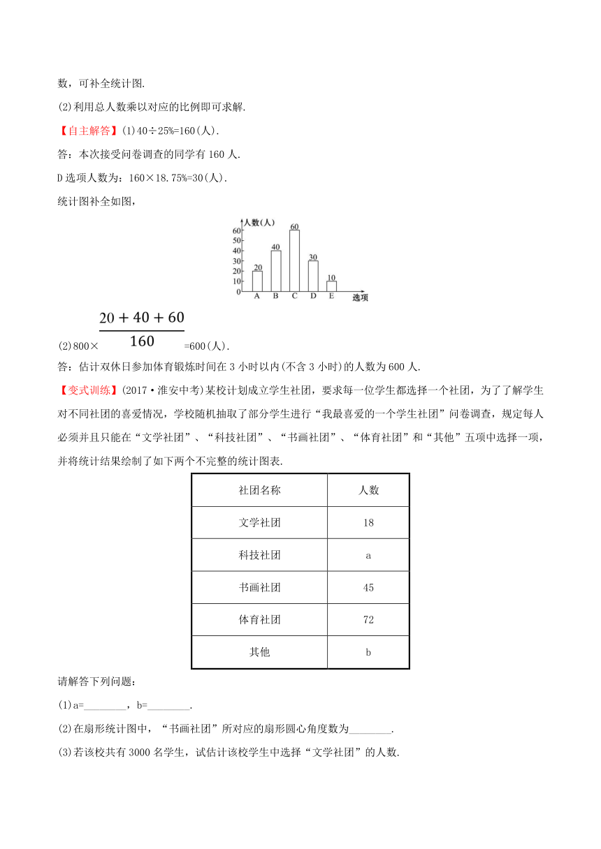 2017-2018学年七年级数学下册第十章数据的收集、整理与描述学科素养思想方法（含解析）（新版）新人教版