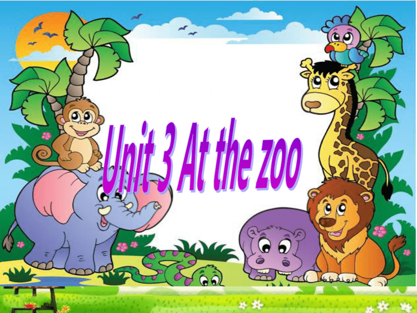 Unit 3 At the zoo PA Let's talk 课件