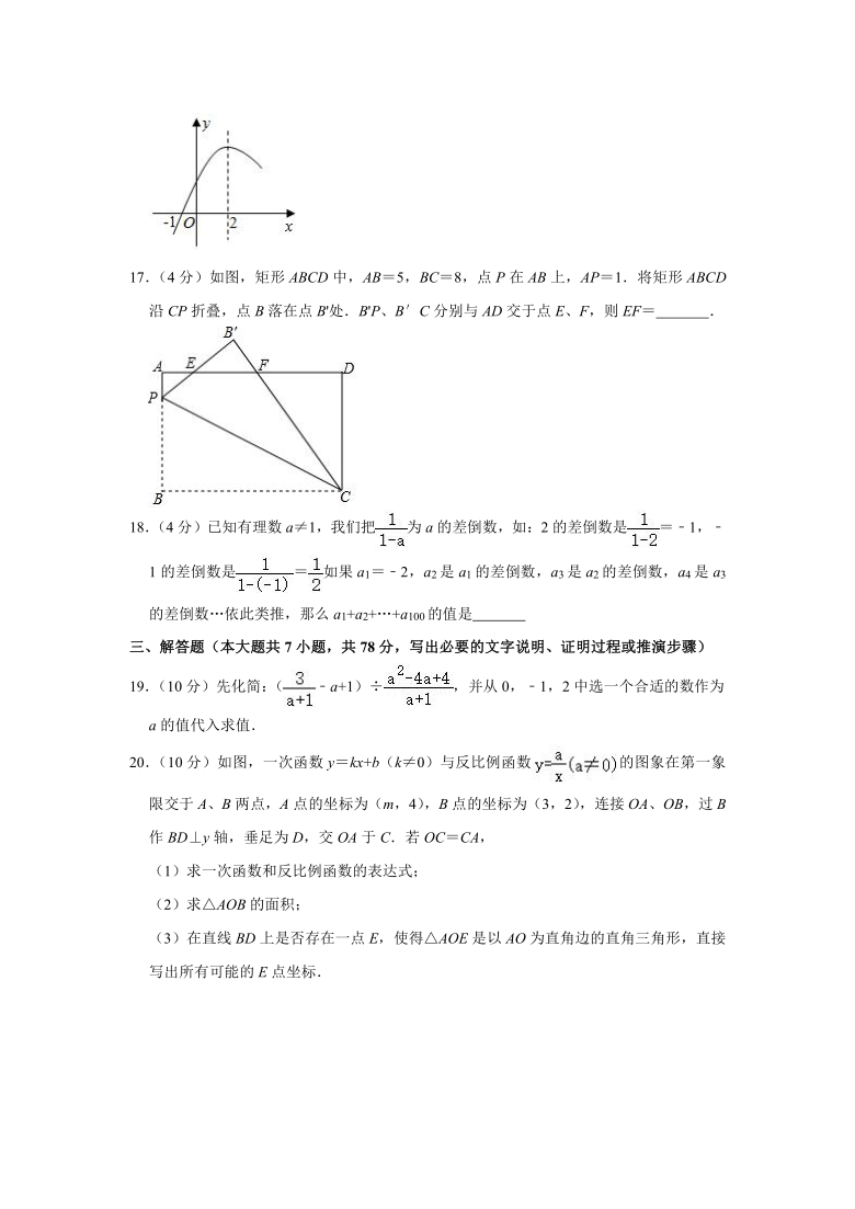 2021年山东省泰安市东平县中考数学一模试卷（Word版 含解析）