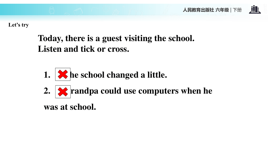 Unit 4 Then and now PA Let’s try ＆ Let’s talk 课件