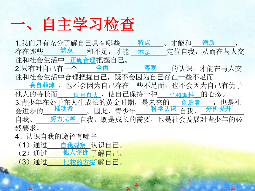 第四课 我的自画像 课件（共21张PPT）