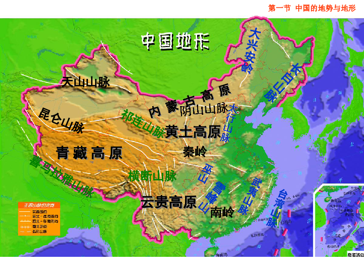 中图版七上地理  3.1 中国的地势与地形 课件26张PPT